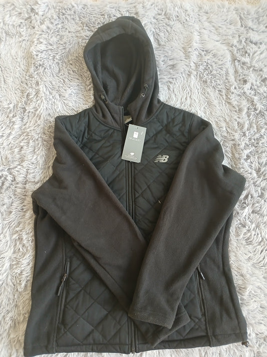 New Balance Black Full Zip Womens Fleece Jacket